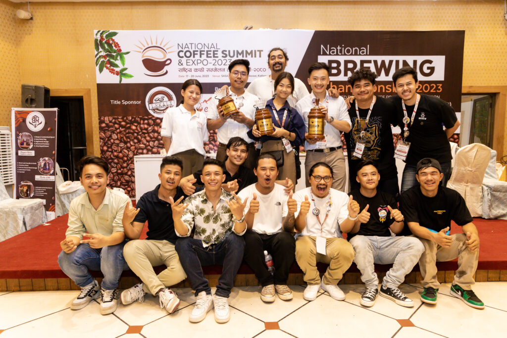 winners at nepal coffee expo