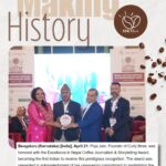 coffee excellence award to puja jain
