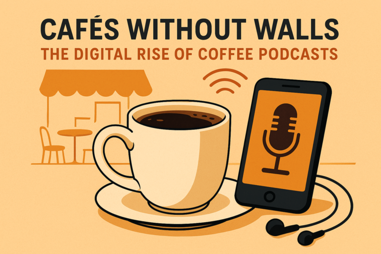 coffee podcasts, coffee storytelling, coffee culture, newsletters, digital coffee trends, podcasting in coffee, coffee community