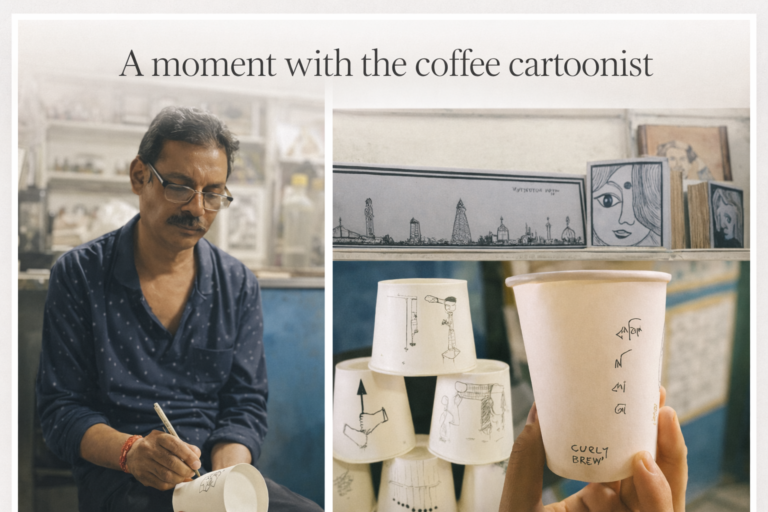 Coffee Cartoonist in Kolkata